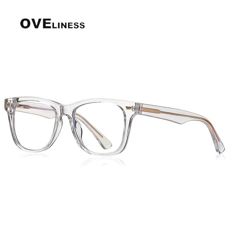 Oveliness Youth Unisex Full Rim Square Tr 90 Eyeglasses S0214 Full Rim Oveliness C2  