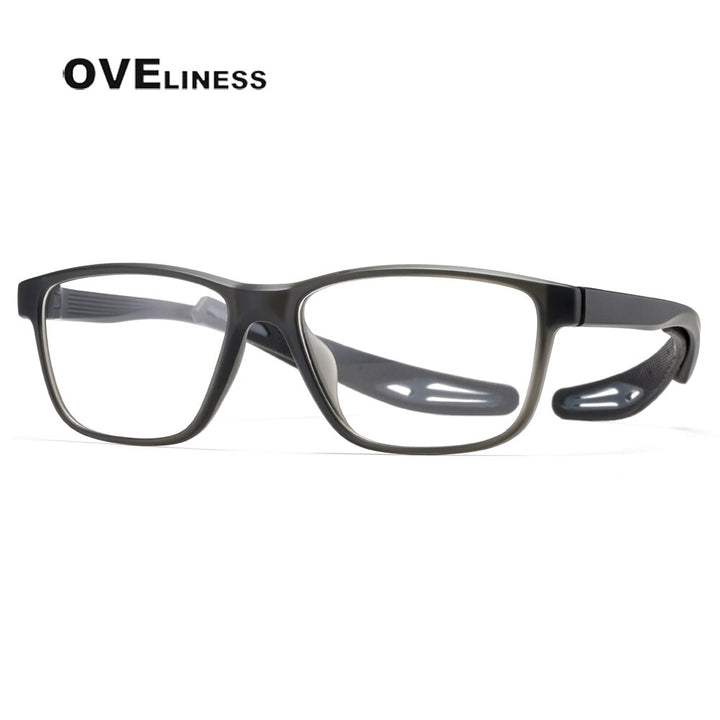 Oveliness Unisex Full Rim Square Tr 90 Ultem Sport Eyeglasses Ad58 Full Rim Oveliness c002  