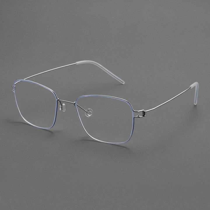 Momoja Women's Full Rim Square Screwless Titanium Eyeglasses 70171