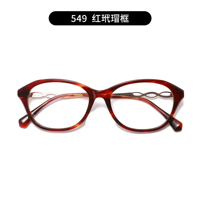 Nobler Unisex Full Rim Oval Square Tr 90 Titanium Eyeglasses 422549