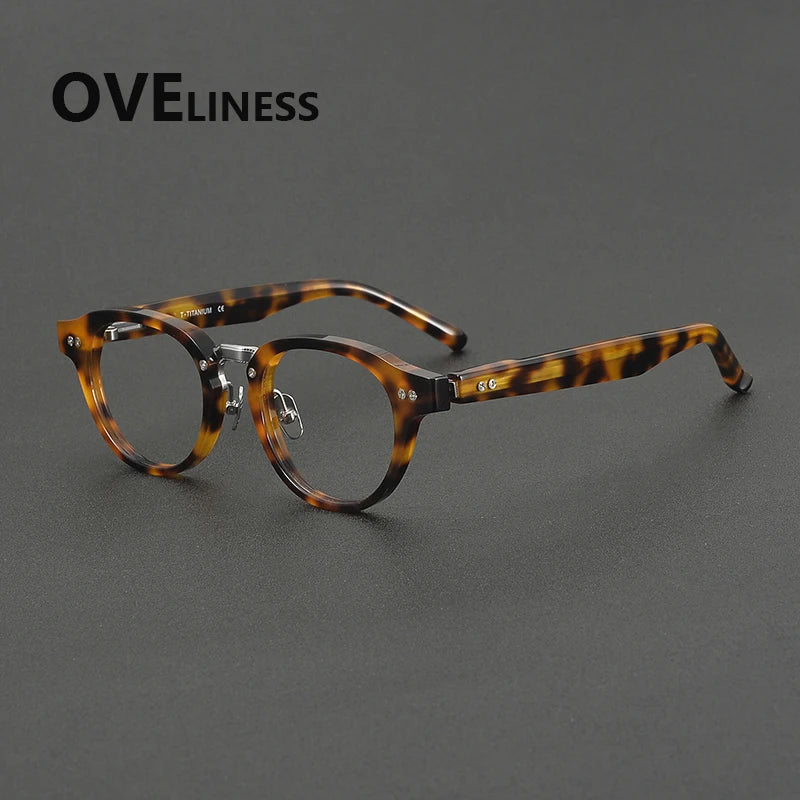Oveliness Unisex Full Rim Oval Round Acetate Eyeglasses 369150