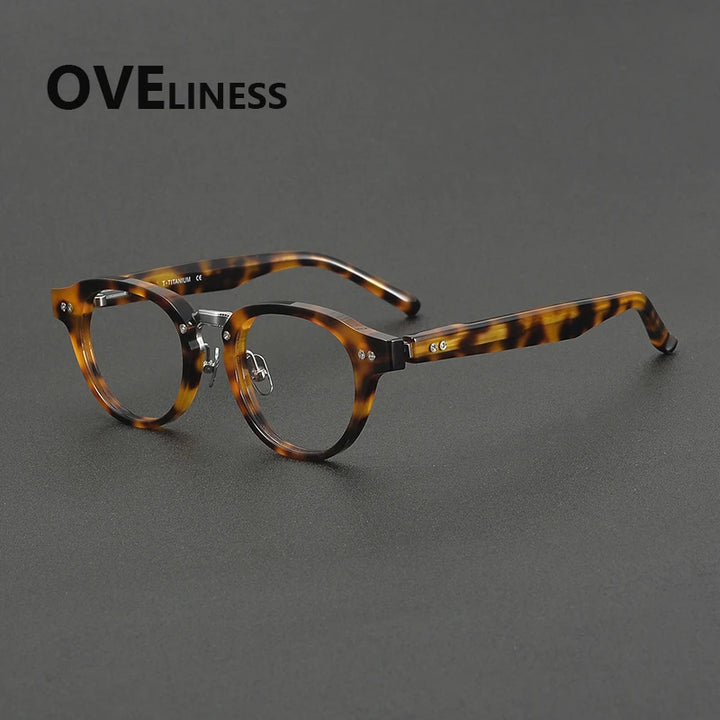 Oveliness Unisex Full Rim Oval Round Acetate Eyeglasses 369150