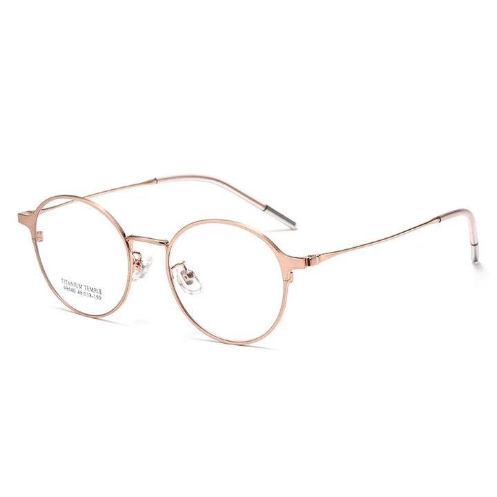 Momoja Women's Full Rim Oval Round Titanium Eyeglasses 98640