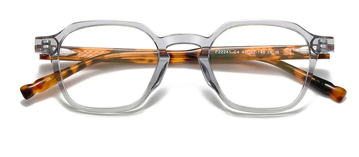 CCspace Women's Full Rim Polygon Square Acetate Reading Glasses 802572