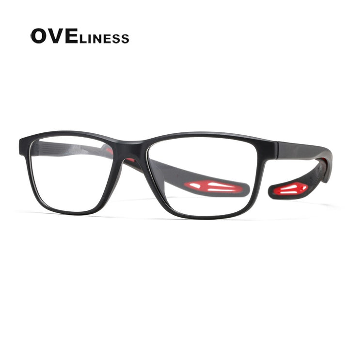 Oveliness Unisex Full Rim Square Tr 90 Ultem Sport Eyeglasses Ad58 Full Rim Oveliness c003  