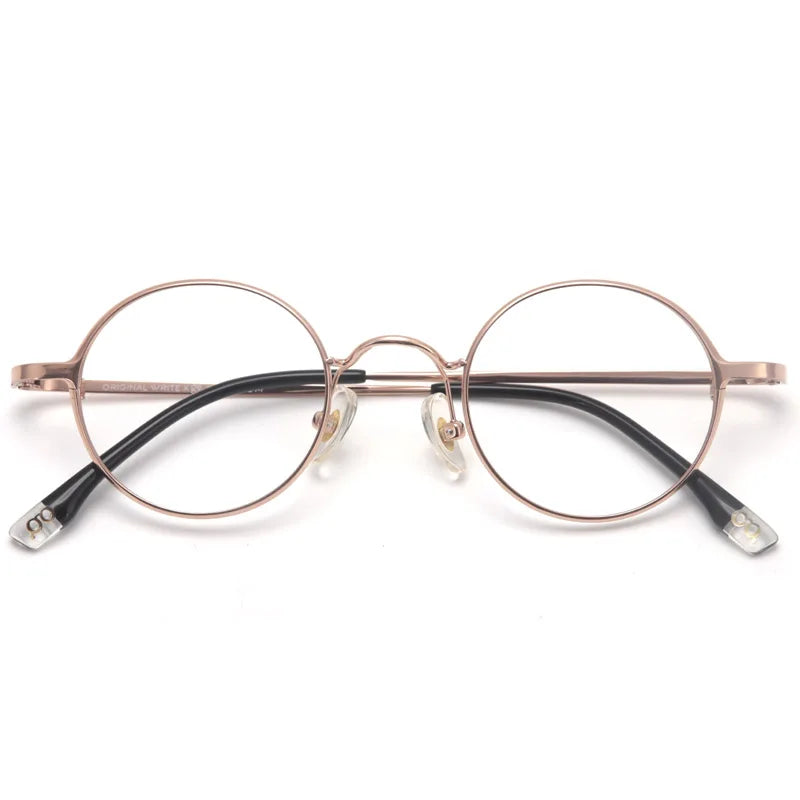 Muzz Women's Full Rim Round Titanium Eyeglasses 88101