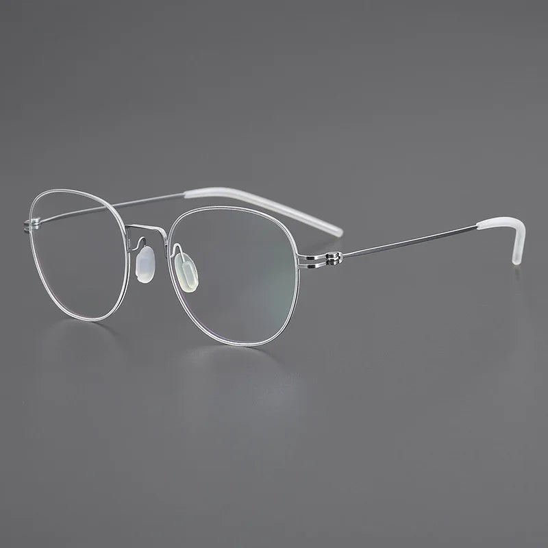 Black Mask Women's Full Rim Oval Screwless Titanium Eyeglasses 199892
