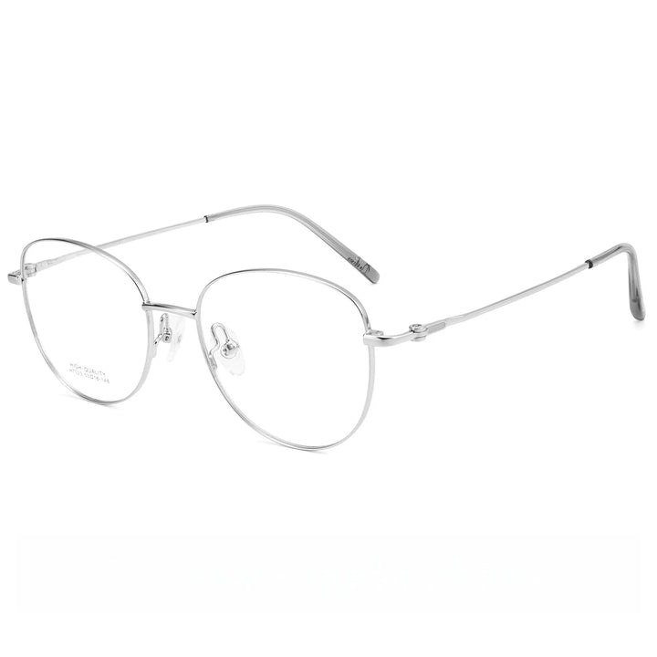 Yimaruili Unisex Full Rim Cat-Eye Pure Titanium Eyeglasses H7023X — view 3 | Yimaruili at FuzWeb
