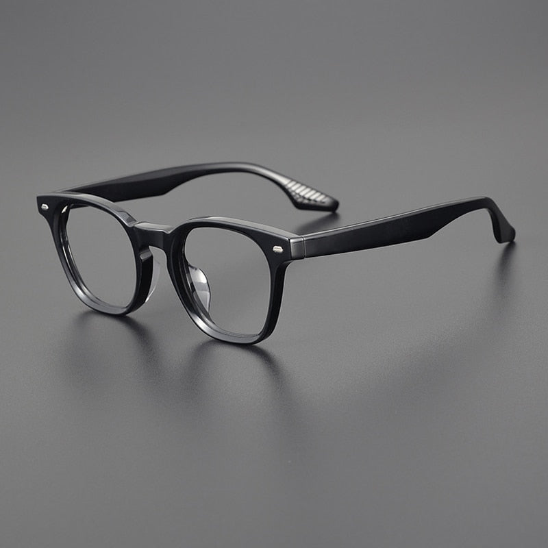 Gatenac Unisex Full Rim Square Acetate Eyeglasses Gxyj1102 Full Rim Gatenac   
