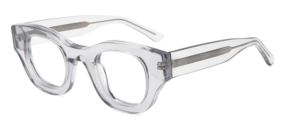 Esnbie Men's Full Rim Big Square Thick Acetate Eyeglasses 230431