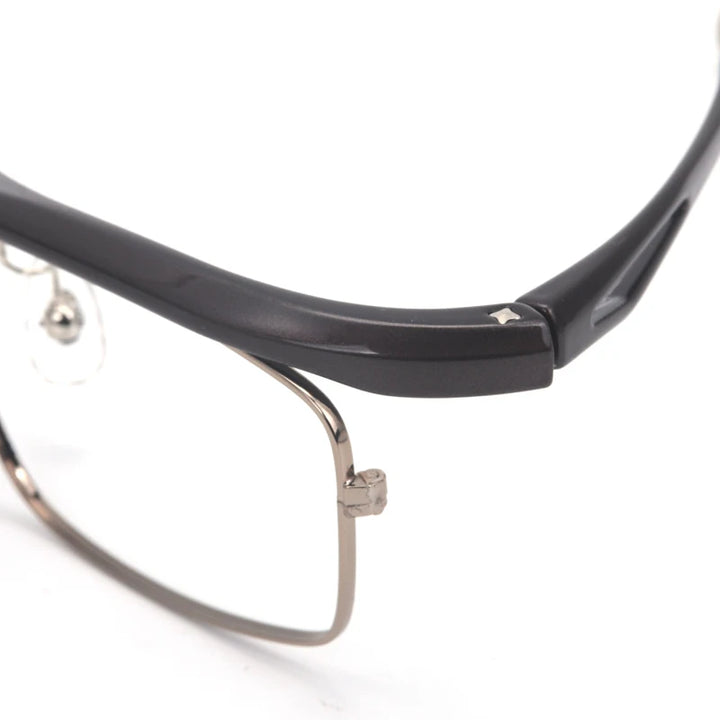 Muzz 9807 unisex flip up square alloy prescription eyeglasses — view 15