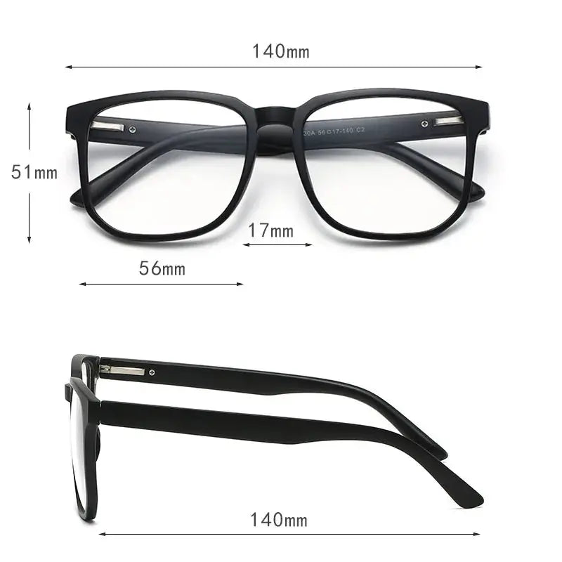 Hdcrafter Unisex Full Rim Square Acetate Frames  With Clip On Sunglasses 515670 — view 2 | Hdcrafter Eyeglasses at FuzWeb