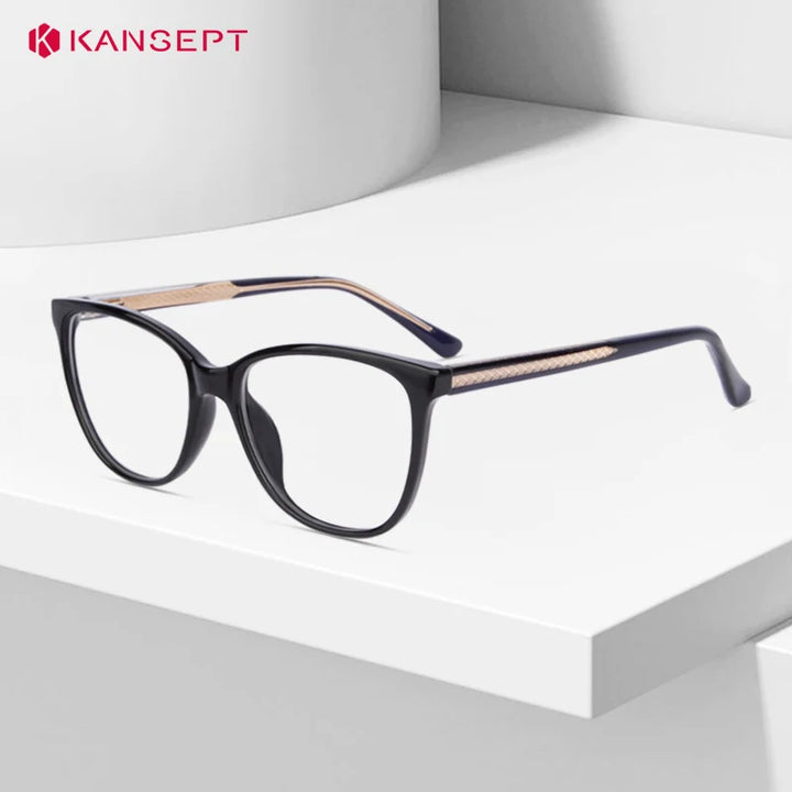 Kansept Unisex Full Rim Square Tr 90 Alloy Reading Glasses 25001