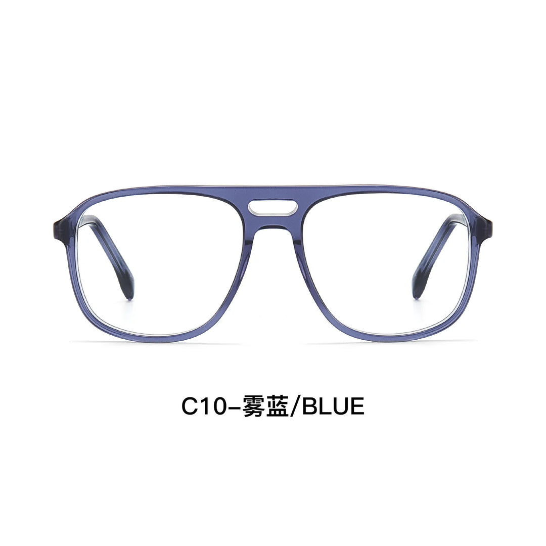 Yimaruili Unisex Full Rim Aviator Acetate Eyeglasses F3311 — view 7 | Yimaruili at FuzWeb