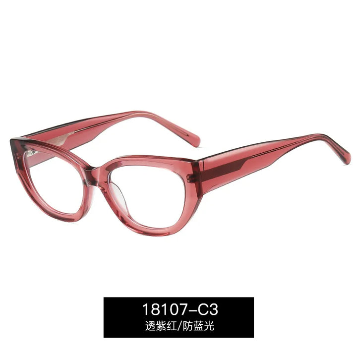 Reven Jate 18107 women's cat eye acetate prescription eyeglasses — view 6