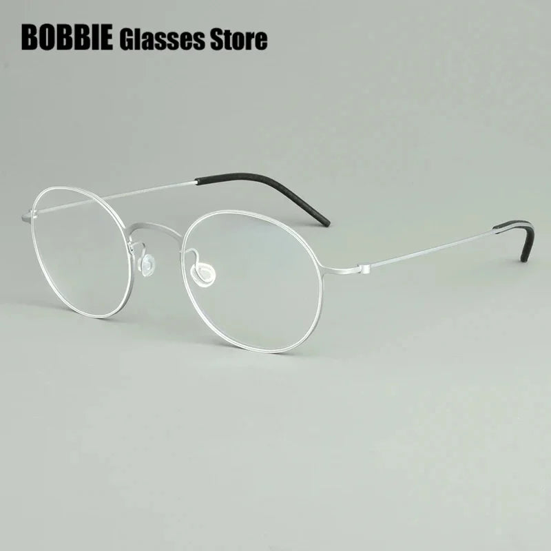 Bobbie Women's Full Rim Oval Round Screwless Titanium Eyeglasses 556473