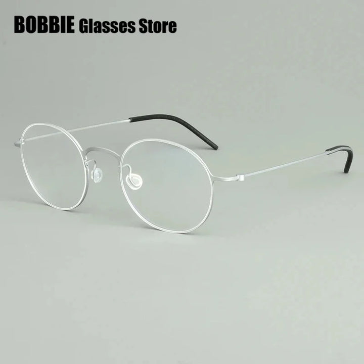 Bobbie Women's Full Rim Oval Round Screwless Titanium Eyeglasses 556473