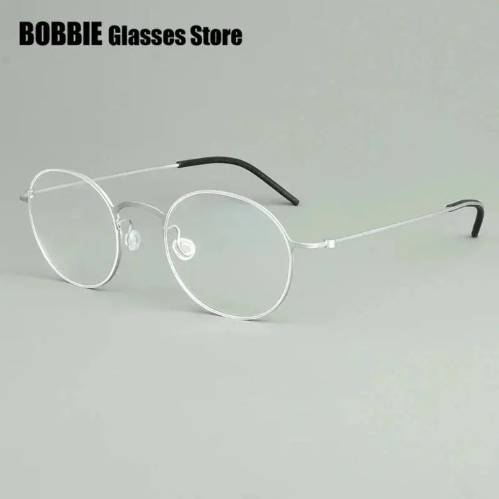Bobbie Full Rim 55O400 Unisex Screwless Titanium Round Frames FuzWeb