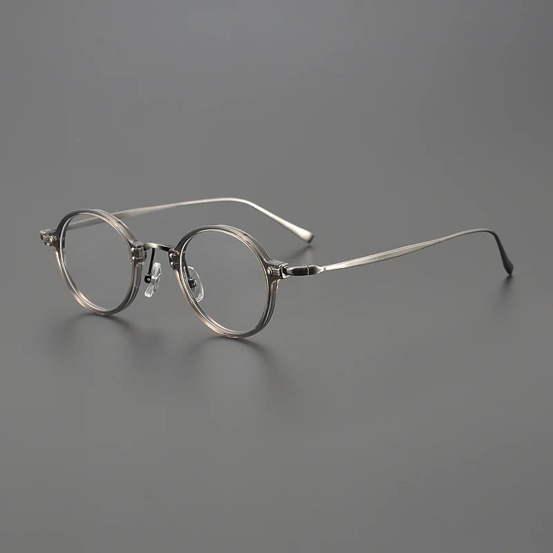 Nobler Unisex Full Rim Oval Titanium Acetate Eyeglasses 8047 Full Rim Nobler   