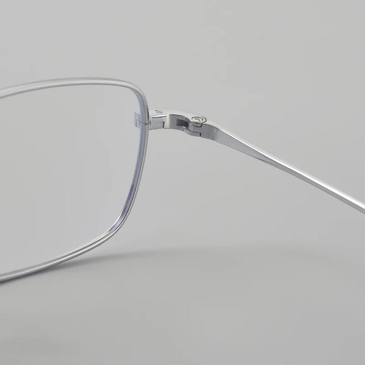 Muzz 0001 unisex small square titanium prescription eyeglasses — view 7