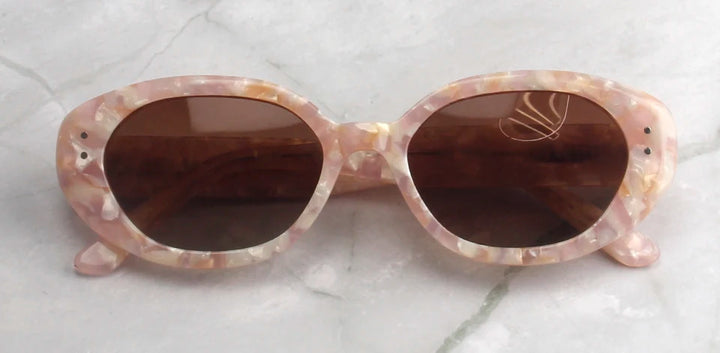 Esnbie Women's Full Rim Oval Rectangle Tac Acetate Sunglasses 471252