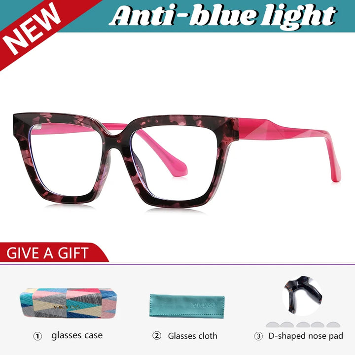 Vicky Women's Full Rim Square Cat Eye Tr 90 Reading Glasses 606083