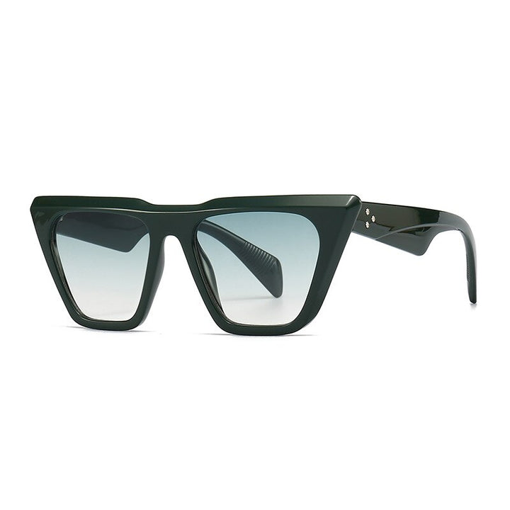 CCSpace Unisex Full Rim Square Cat Eye Tr 90 UV400 Sunglasses 56215 Sunglasses CCspace Sunglasses C5BlackBlue  