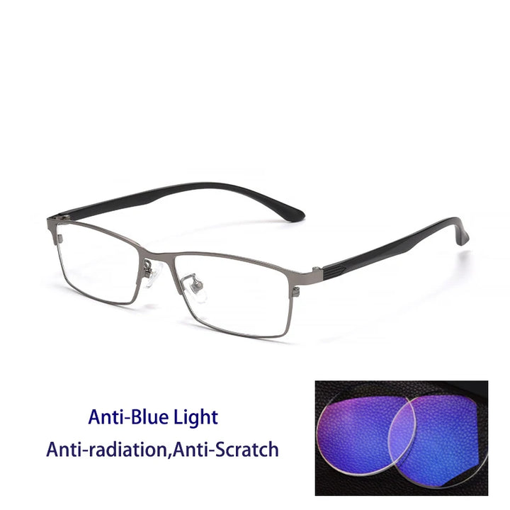 Kocolior Unisex Full Rim Square Alloy Reading Glasses 56198