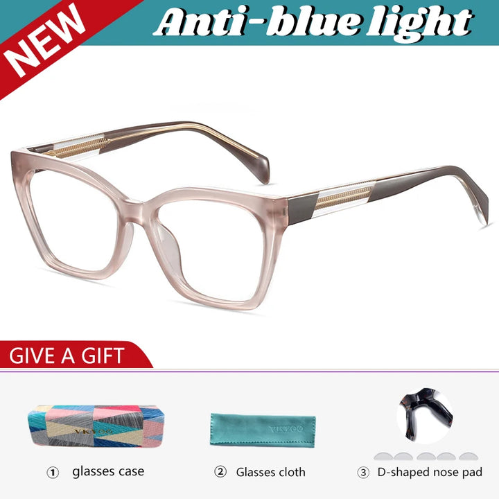 Vicky Women's Full Rim Butterfly Tr 90 Alloy Reading Glasses 582008