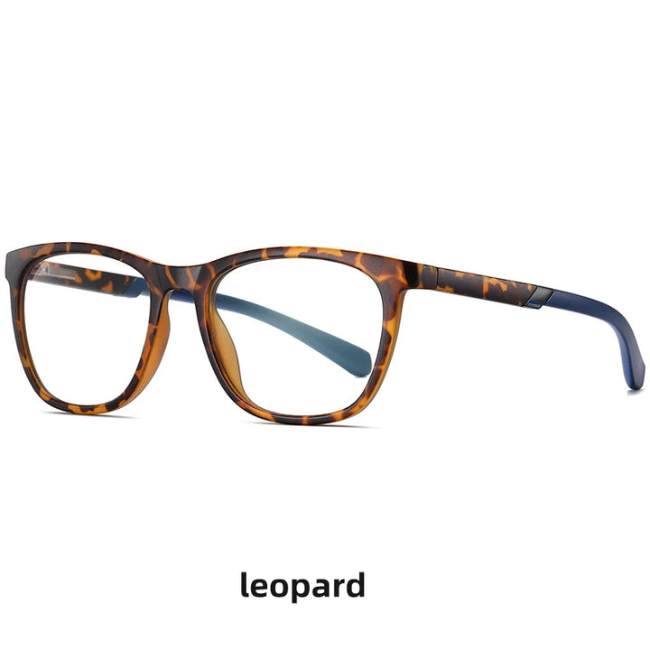 Kocolior Unisex Full Rim Square Tr 90 Hyperopic Reading Glasses 2310 Reading Glasses Kocolior Leopard 0 