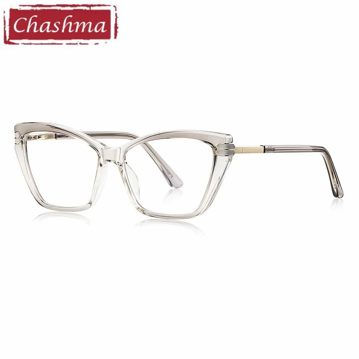 Chashma Ochki Women's Full Rim Cat Eye Tr 90 Alloy Eyeglasses 882262