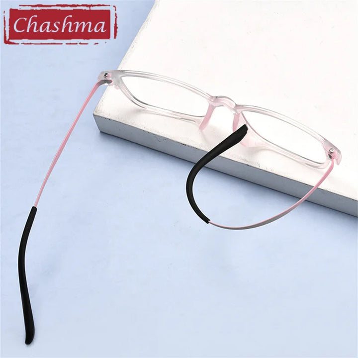 Chashma Ottica Unisex Youth's Full Rim Square Tr 90 Titanium Eyeglasses 99100 Full Rim Chashma Ottica   