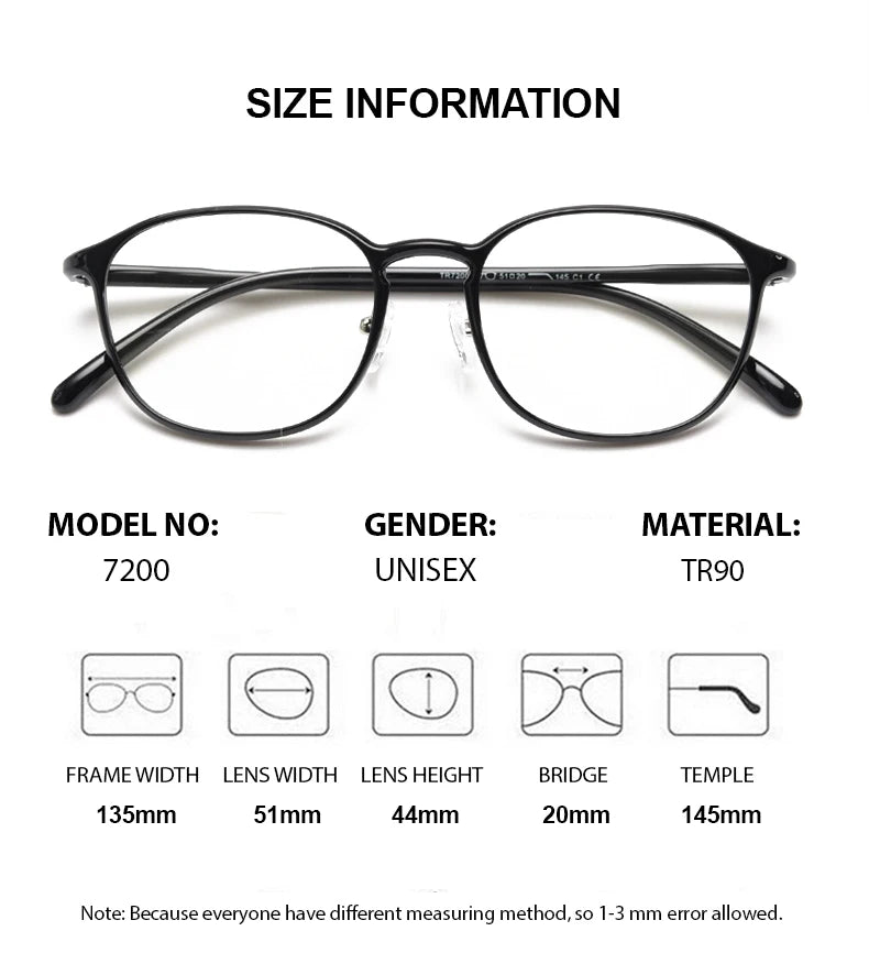 Summer Flower Women's Full Rim Oval Square Tr 90 Titanium Eyeglasses 87200