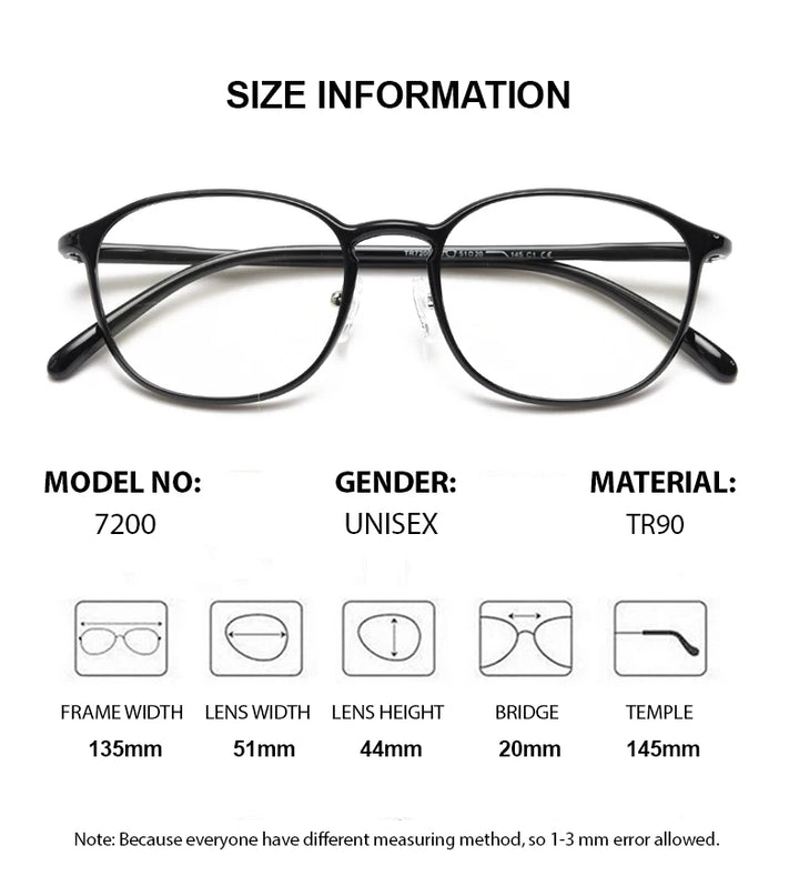 Summer Flower Women's Full Rim Oval Square Tr 90 Titanium Eyeglasses 87200