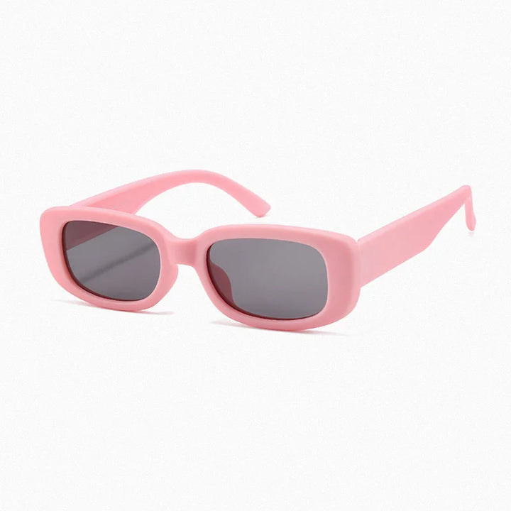 Ralferty Unisex Youth's Full Rim Rectangle Acetate Polarized Sunglasses R842 Sunglasses Ralferty C22Pink As picture 