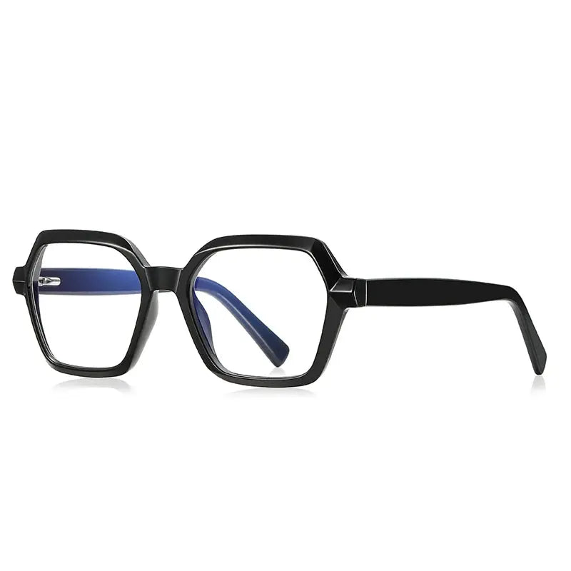 Vicky Unisex Full Rim Tr 90 Stainless Steel Square Reading Glasses 2162.