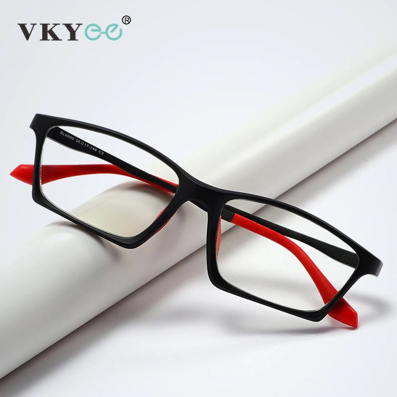 Vicky Men's Full Rim Square Tr 90 Sport Reading Glasses 626600