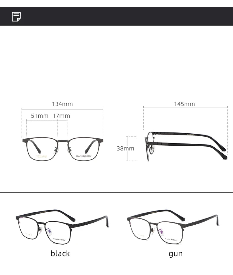 Reven Jate  Women's Full Rim Round Square Titanium Eyeglasses 371079