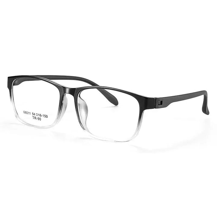 Gatenac Unisex Full Rim Square Tr 90 Titanium Eyeglasses 966011 FuzWeb