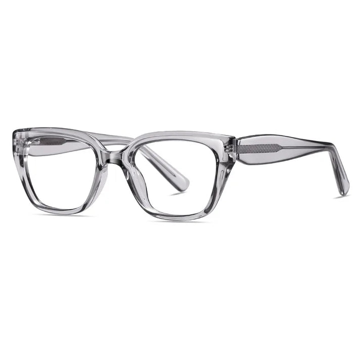 Yimaruili Women's Full Rim Square Cat Eye Tr 90 Alloy Eyeglasses 70314