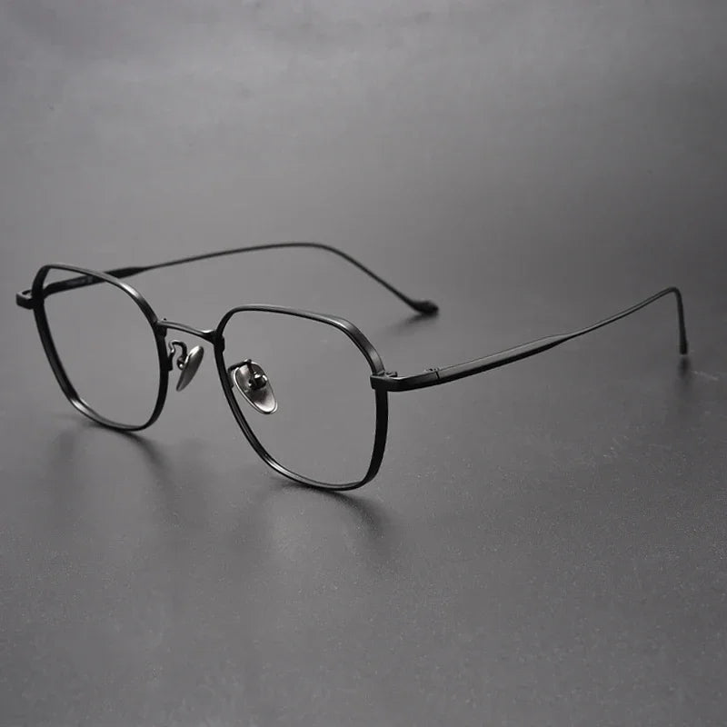 Aror Women's Full Rim Polygon Square Titanium Eyeglasses 195316