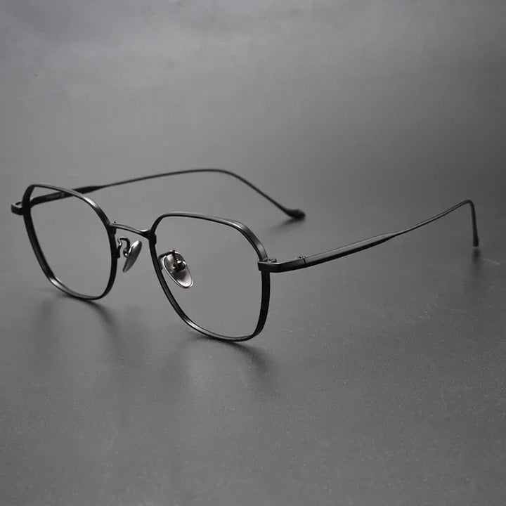 Aror Women's Full Rim Polygon Square Titanium Eyeglasses 195316