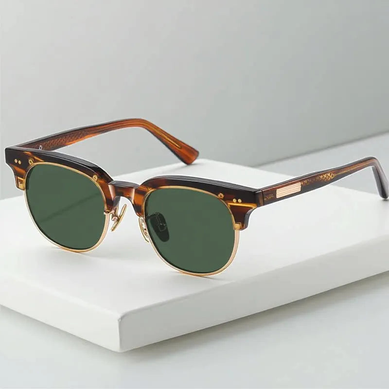 Blackmask Unisex Full Rim Square Acetate Polarized Sunglasses BM-LS015