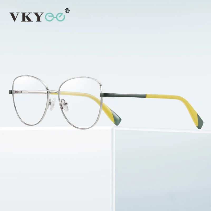 Vicky Women's Full Rim Cat Eye Alloy Reading Glasses 3019 Reading Glasses Vicky   