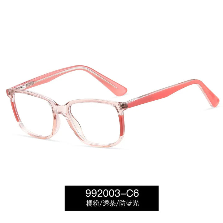 Reven Jate Unisex Youth's Full Rim Square Tr 90 Alloy Eyeglasses 992003