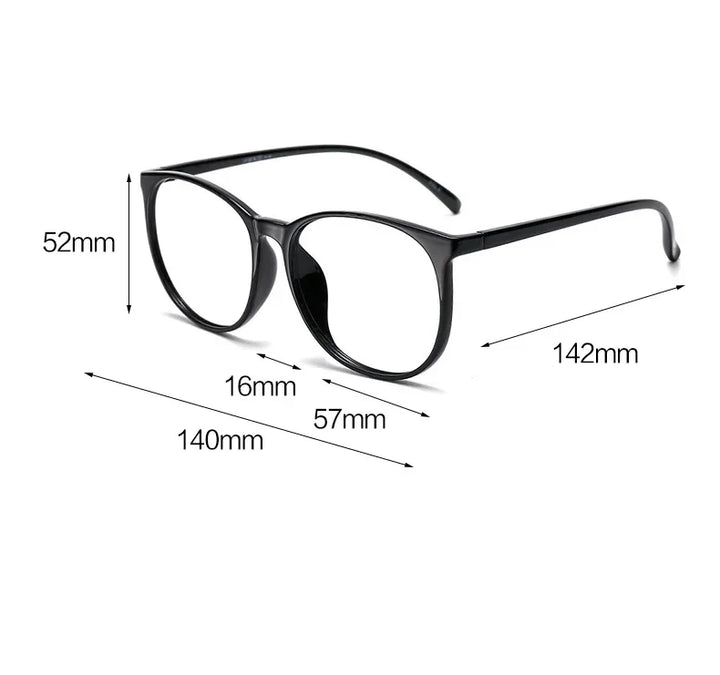 Cubojue Unisex Full Rim Oval Square Tr 90 Titanium Eyeglasses 71409 Full Rim Cubojue