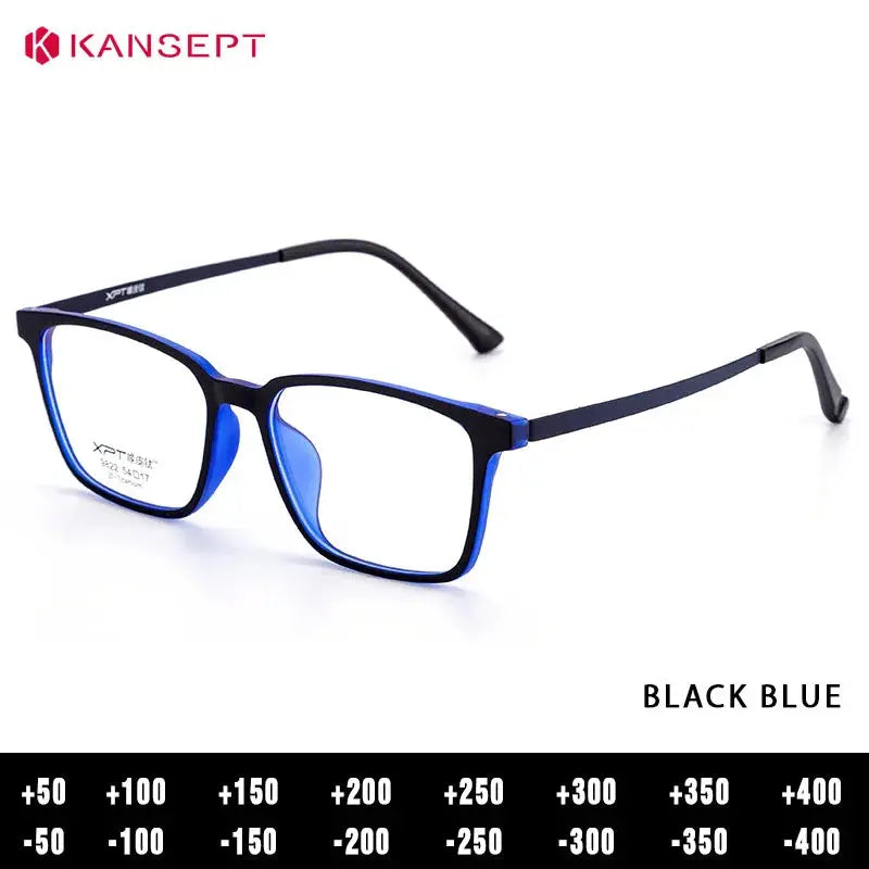 Kansept Unisex Full Rim Square Tr 90 Titanium Frames 982200 FuzWeb