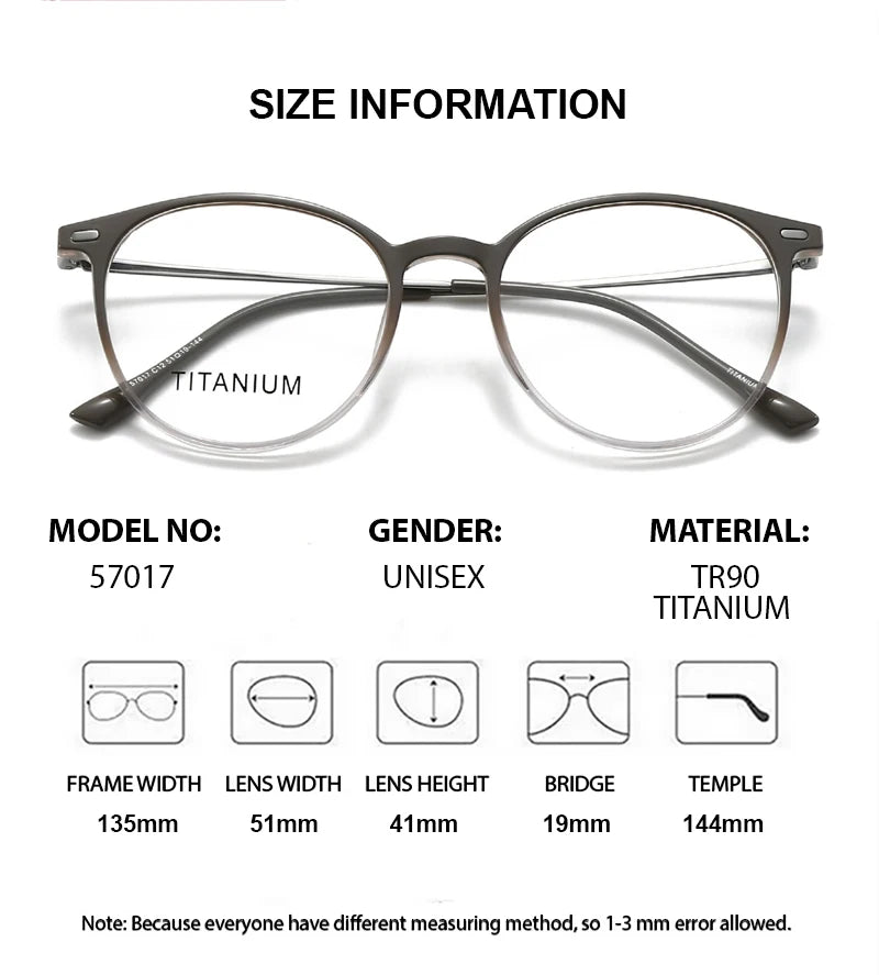 Summer Flower Women's Full Rim Square Tr 90 Titanium Eyeglasses 657017