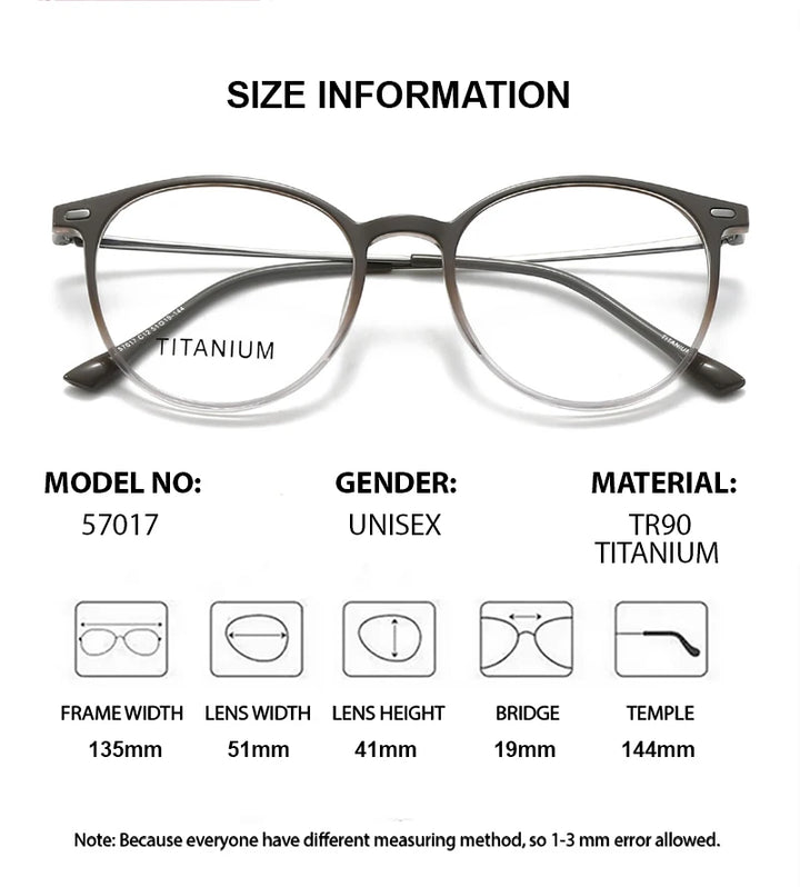 Summer Flower Women's Full Rim Square Tr 90 Titanium Eyeglasses 657017