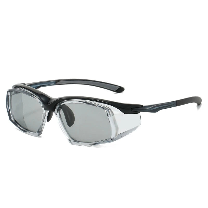 Yimaruili Unisex Full Rim Square Tr 90 Polaroid Lens Sunglasses 662825